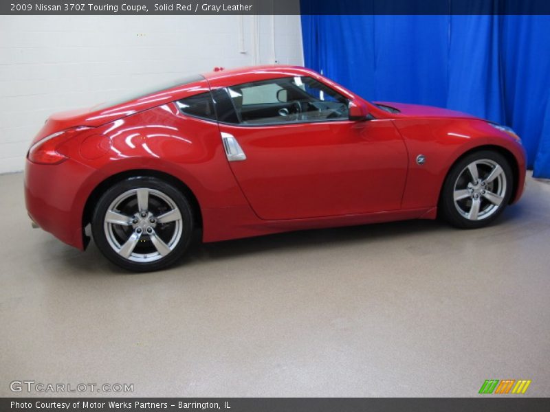 Solid Red / Gray Leather 2009 Nissan 370Z Touring Coupe