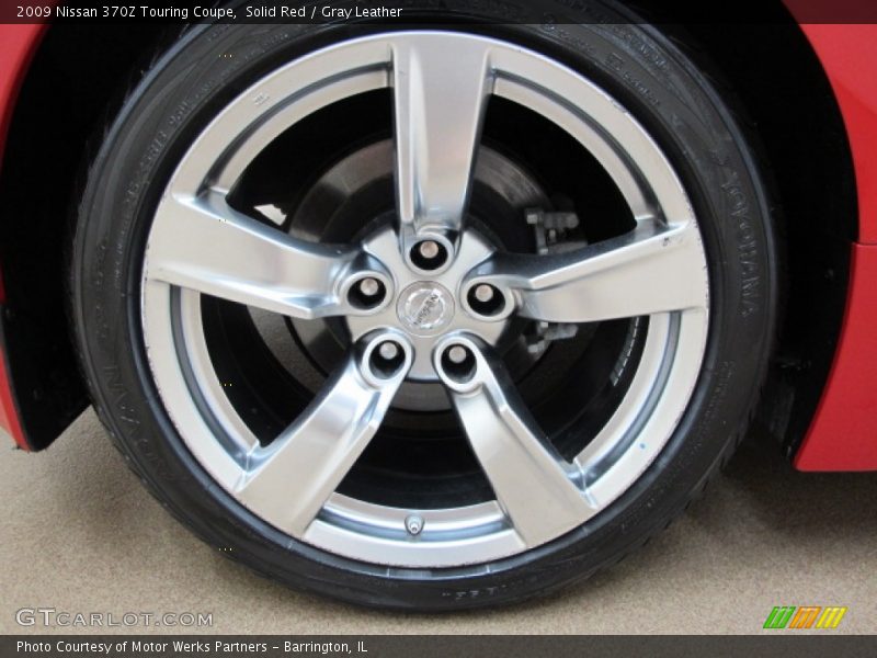Solid Red / Gray Leather 2009 Nissan 370Z Touring Coupe