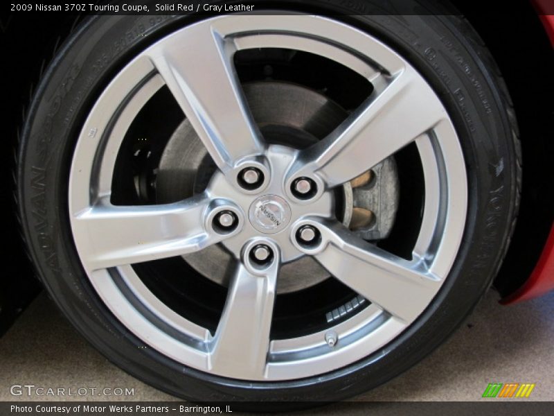 Solid Red / Gray Leather 2009 Nissan 370Z Touring Coupe
