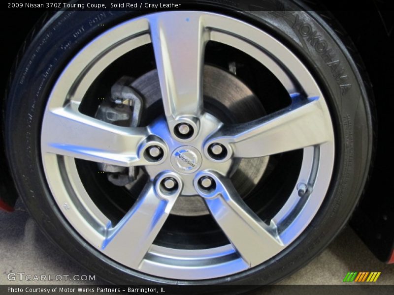 Solid Red / Gray Leather 2009 Nissan 370Z Touring Coupe