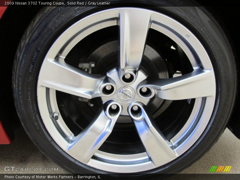 Solid Red / Gray Leather 2009 Nissan 370Z Touring Coupe