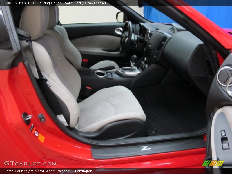 Solid Red / Gray Leather 2009 Nissan 370Z Touring Coupe