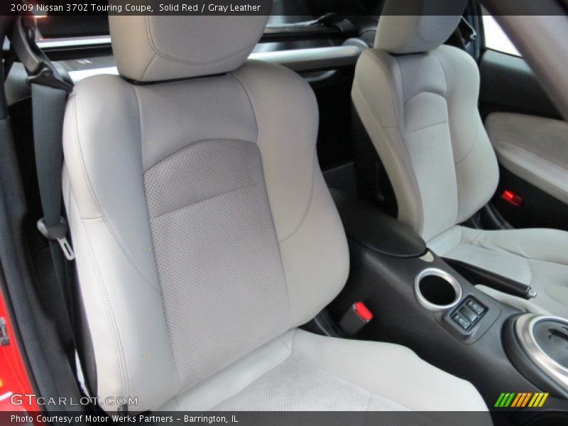 Solid Red / Gray Leather 2009 Nissan 370Z Touring Coupe