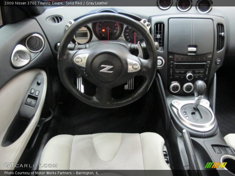 Solid Red / Gray Leather 2009 Nissan 370Z Touring Coupe