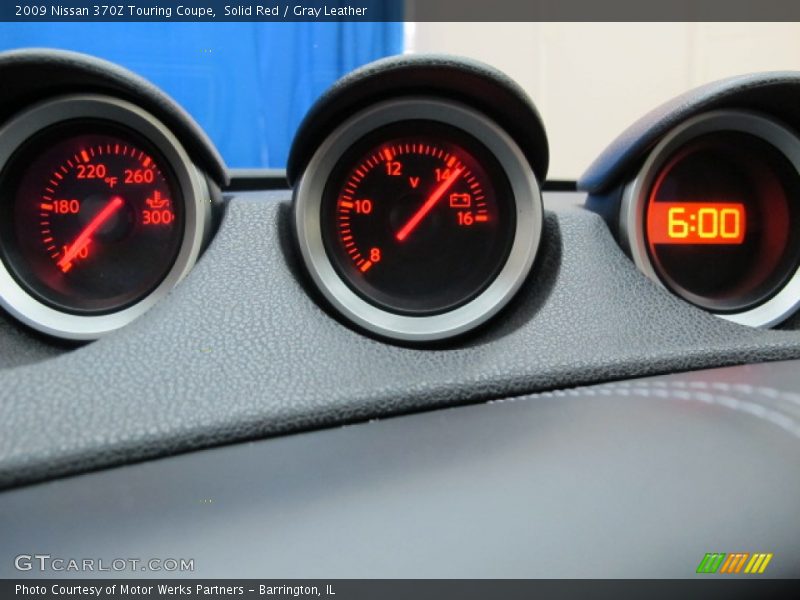 Solid Red / Gray Leather 2009 Nissan 370Z Touring Coupe