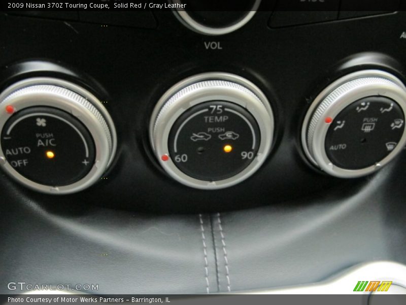 Solid Red / Gray Leather 2009 Nissan 370Z Touring Coupe