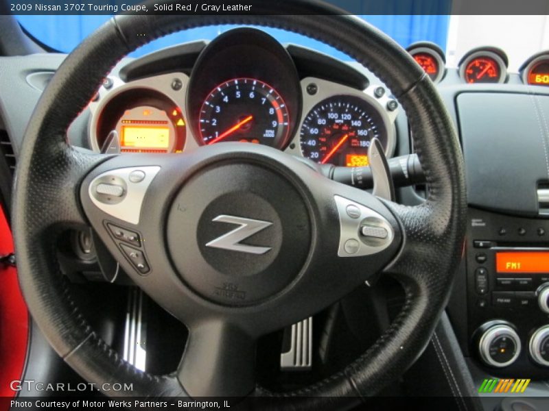 Solid Red / Gray Leather 2009 Nissan 370Z Touring Coupe