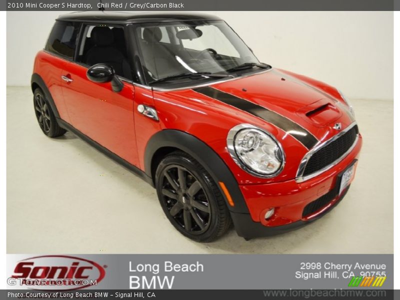 Chili Red / Grey/Carbon Black 2010 Mini Cooper S Hardtop