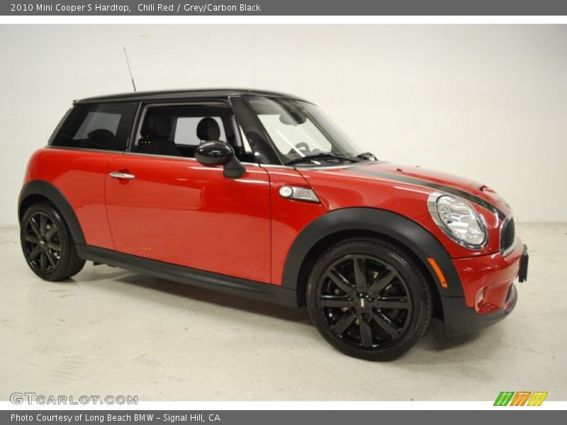 Chili Red / Grey/Carbon Black 2010 Mini Cooper S Hardtop