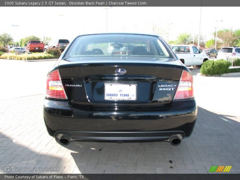 Obsidian Black Pearl / Charcoal Tweed Cloth 2005 Subaru Legacy 2.5 GT Sedan