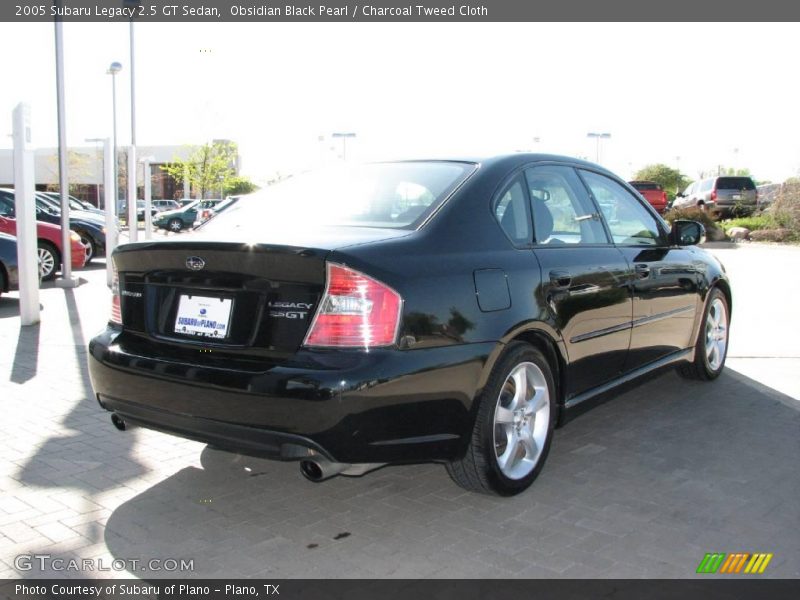 Obsidian Black Pearl / Charcoal Tweed Cloth 2005 Subaru Legacy 2.5 GT Sedan
