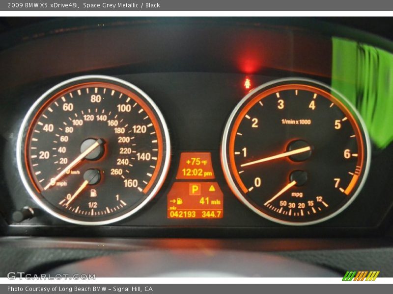 Space Grey Metallic / Black 2009 BMW X5 xDrive48i