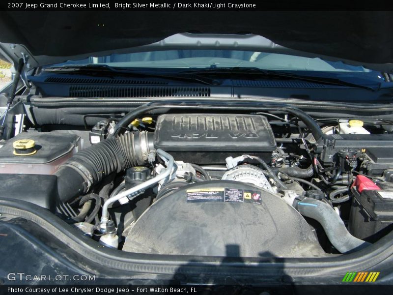 Bright Silver Metallic / Dark Khaki/Light Graystone 2007 Jeep Grand Cherokee Limited