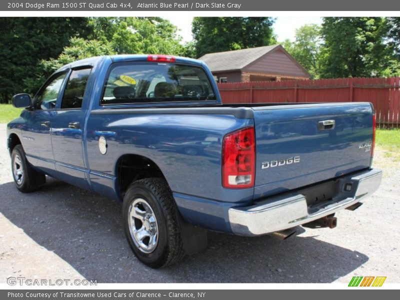 Atlantic Blue Pearl / Dark Slate Gray 2004 Dodge Ram 1500 ST Quad Cab 4x4