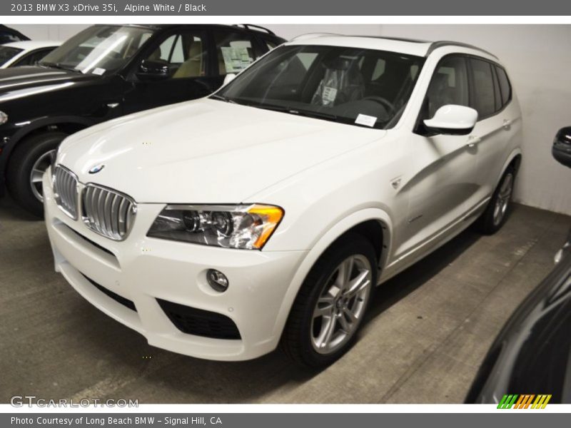 Alpine White / Black 2013 BMW X3 xDrive 35i