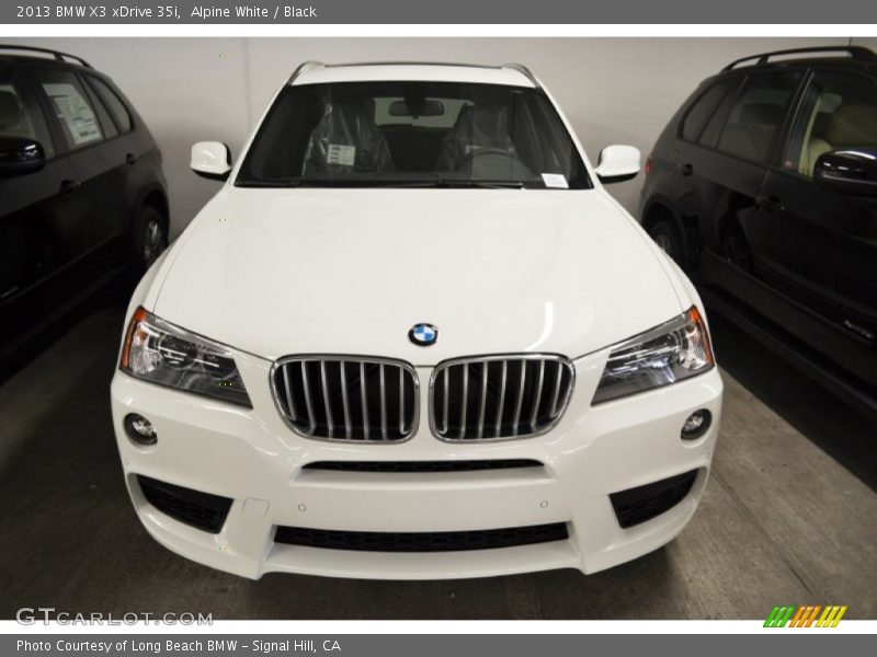 Alpine White / Black 2013 BMW X3 xDrive 35i