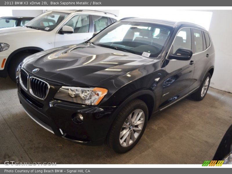 Black Sapphire Metallic / Black 2013 BMW X3 xDrive 28i