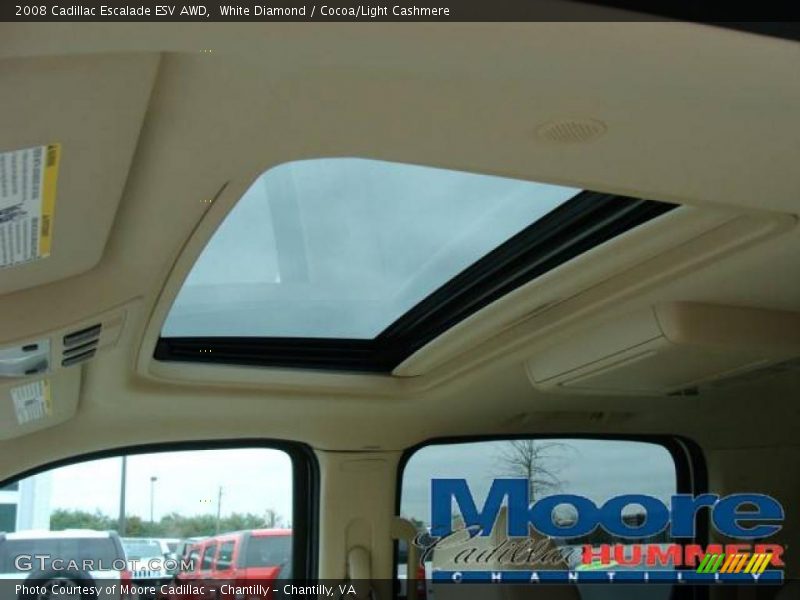 White Diamond / Cocoa/Light Cashmere 2008 Cadillac Escalade ESV AWD