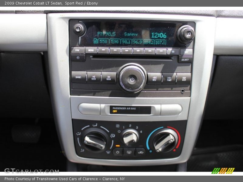 Controls of 2009 Cobalt LT Sedan