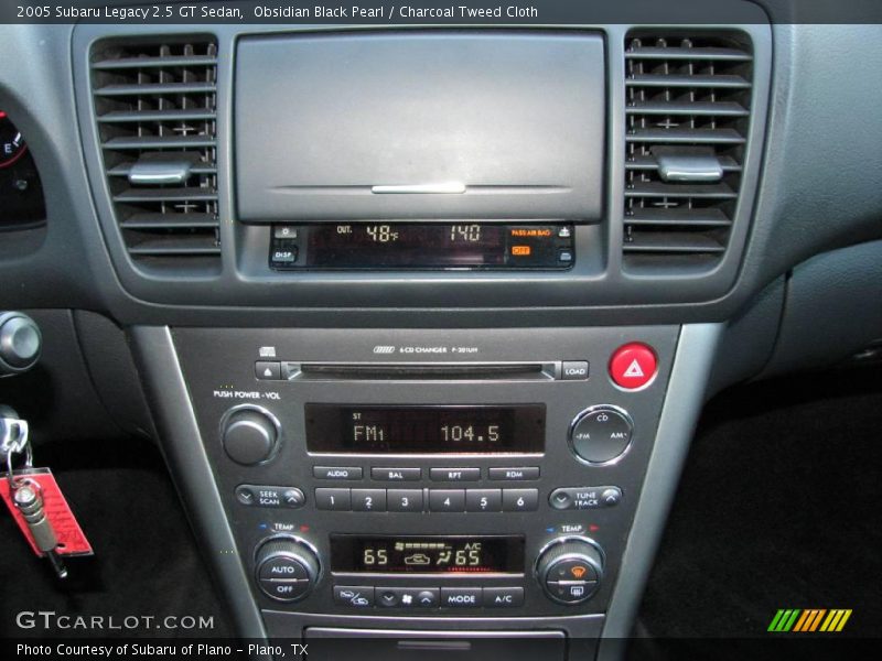 Obsidian Black Pearl / Charcoal Tweed Cloth 2005 Subaru Legacy 2.5 GT Sedan