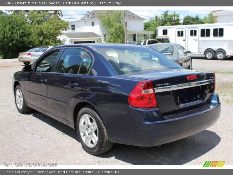Dark Blue Metallic / Titanium Gray 2007 Chevrolet Malibu LT Sedan