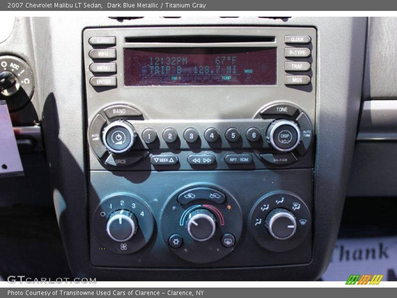 Dark Blue Metallic / Titanium Gray 2007 Chevrolet Malibu LT Sedan