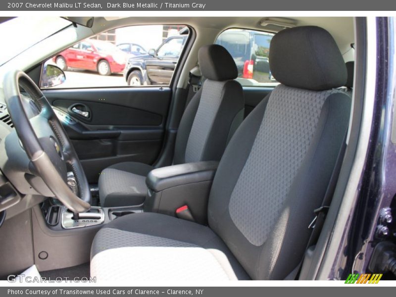 Dark Blue Metallic / Titanium Gray 2007 Chevrolet Malibu LT Sedan
