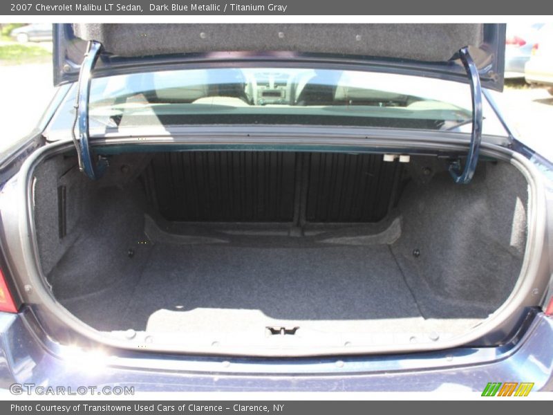 Dark Blue Metallic / Titanium Gray 2007 Chevrolet Malibu LT Sedan