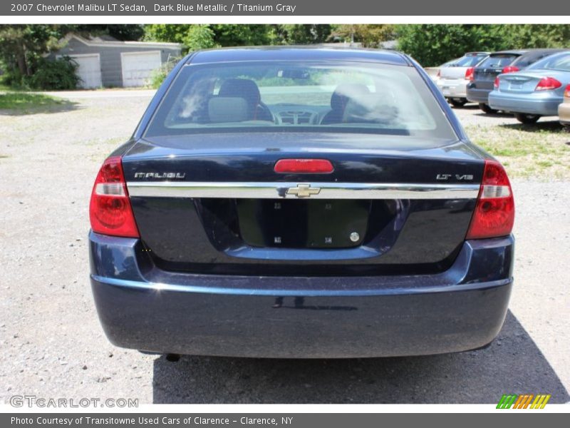 Dark Blue Metallic / Titanium Gray 2007 Chevrolet Malibu LT Sedan