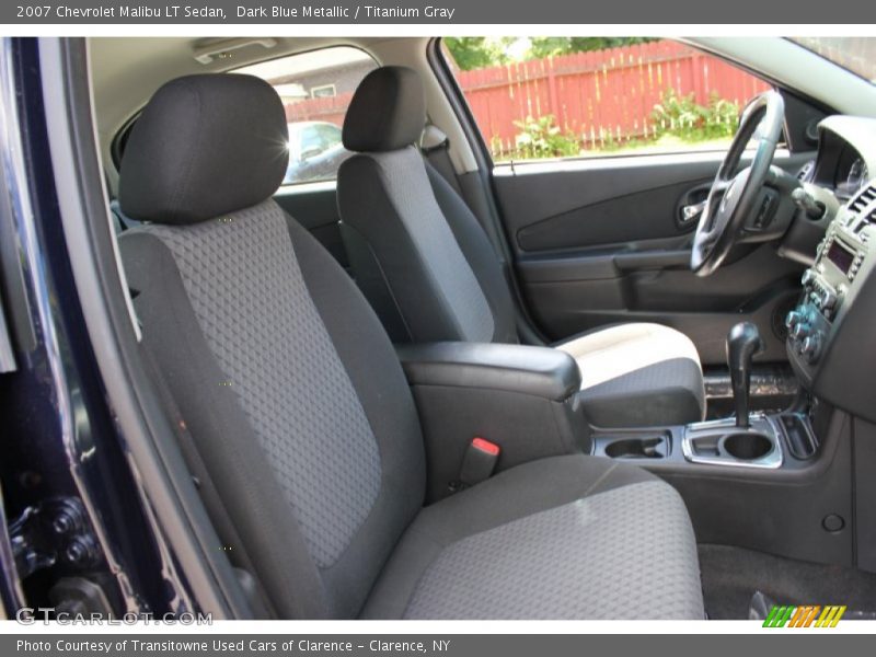 Dark Blue Metallic / Titanium Gray 2007 Chevrolet Malibu LT Sedan
