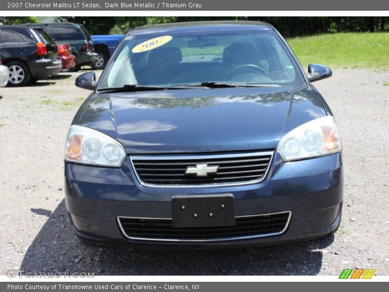 Dark Blue Metallic / Titanium Gray 2007 Chevrolet Malibu LT Sedan