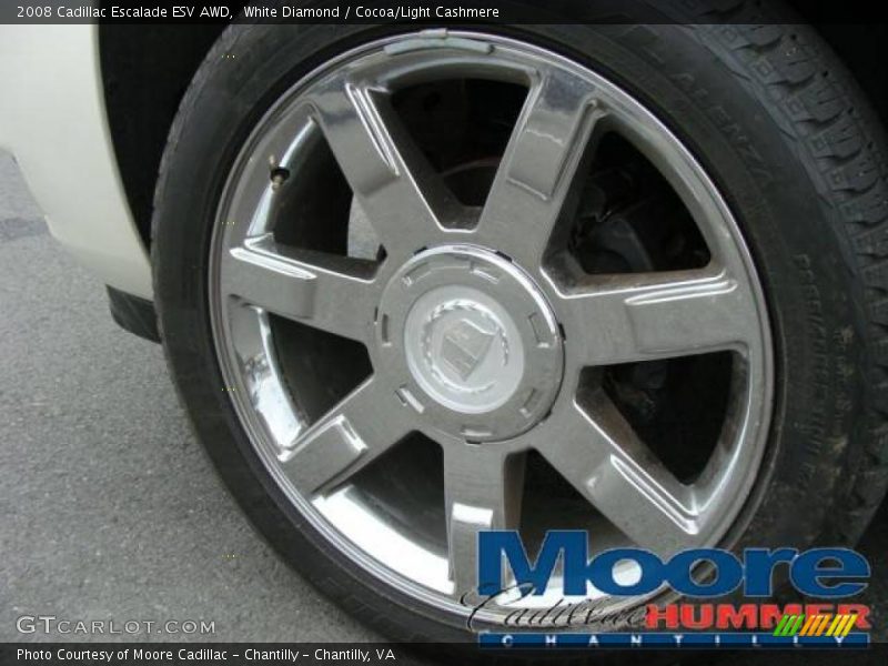 White Diamond / Cocoa/Light Cashmere 2008 Cadillac Escalade ESV AWD