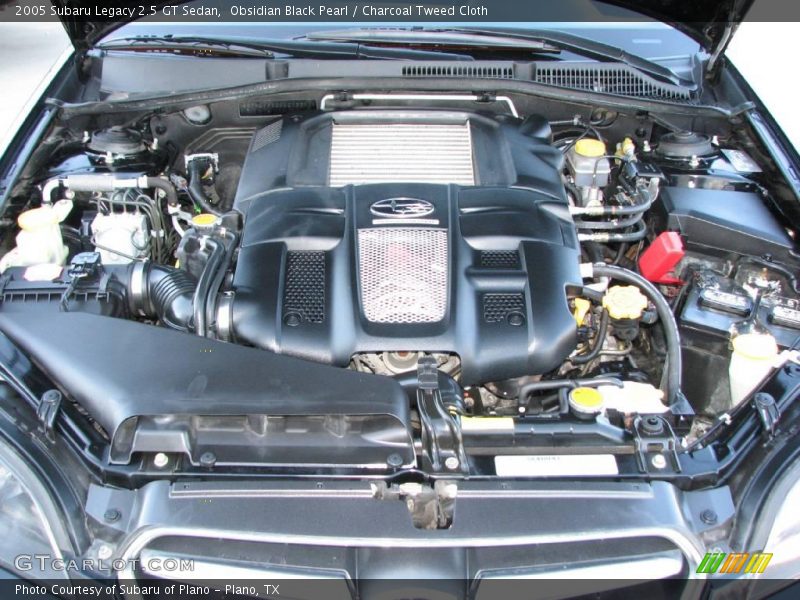 Obsidian Black Pearl / Charcoal Tweed Cloth 2005 Subaru Legacy 2.5 GT Sedan