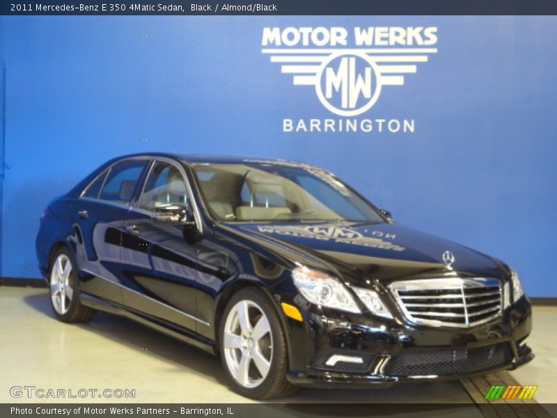 Black / Almond/Black 2011 Mercedes-Benz E 350 4Matic Sedan