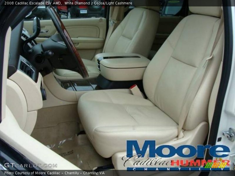 White Diamond / Cocoa/Light Cashmere 2008 Cadillac Escalade ESV AWD