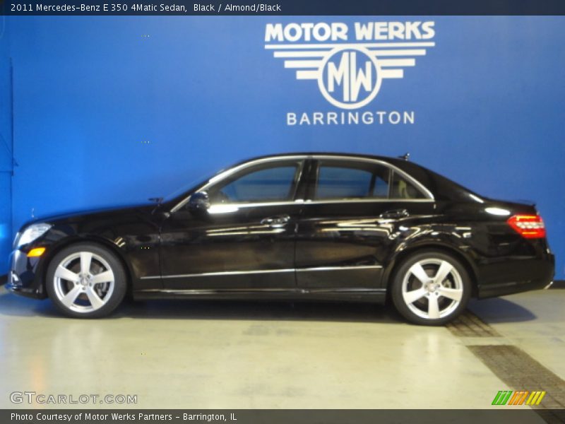 Black / Almond/Black 2011 Mercedes-Benz E 350 4Matic Sedan