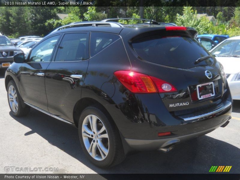 Super Black / Black 2010 Nissan Murano LE AWD