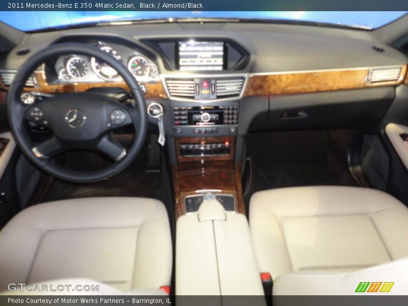 Black / Almond/Black 2011 Mercedes-Benz E 350 4Matic Sedan