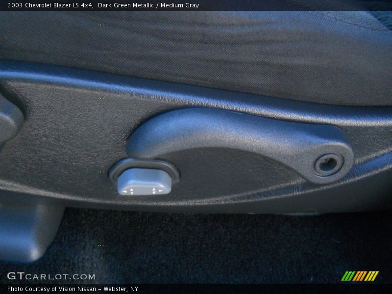 Dark Green Metallic / Medium Gray 2003 Chevrolet Blazer LS 4x4