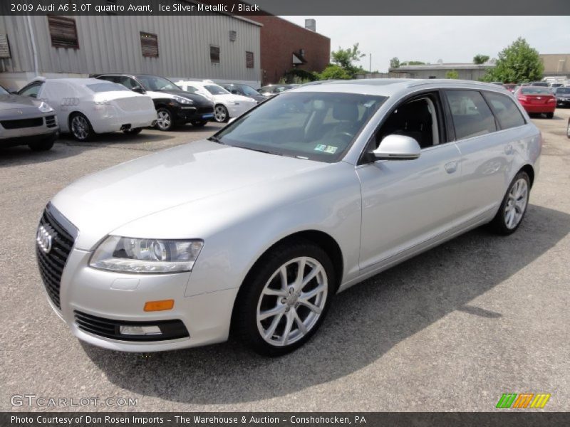 Ice Silver Metallic / Black 2009 Audi A6 3.0T quattro Avant