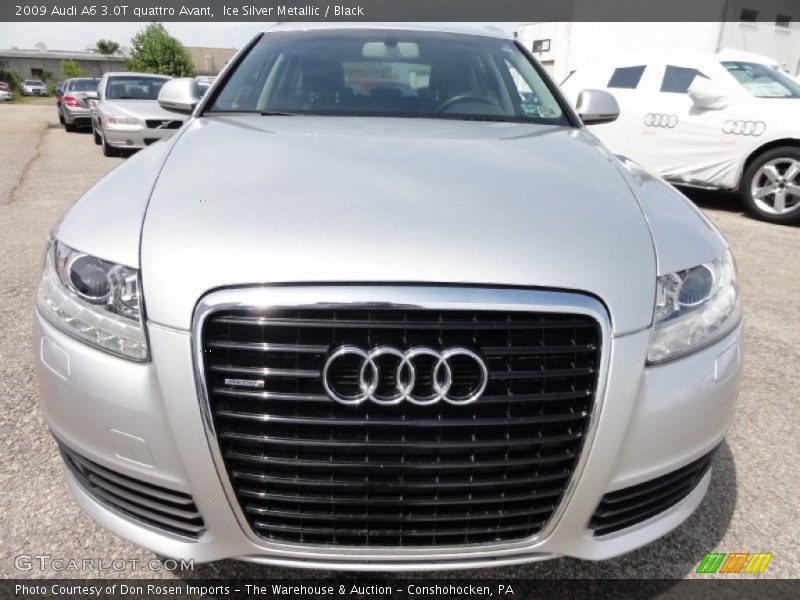Ice Silver Metallic / Black 2009 Audi A6 3.0T quattro Avant
