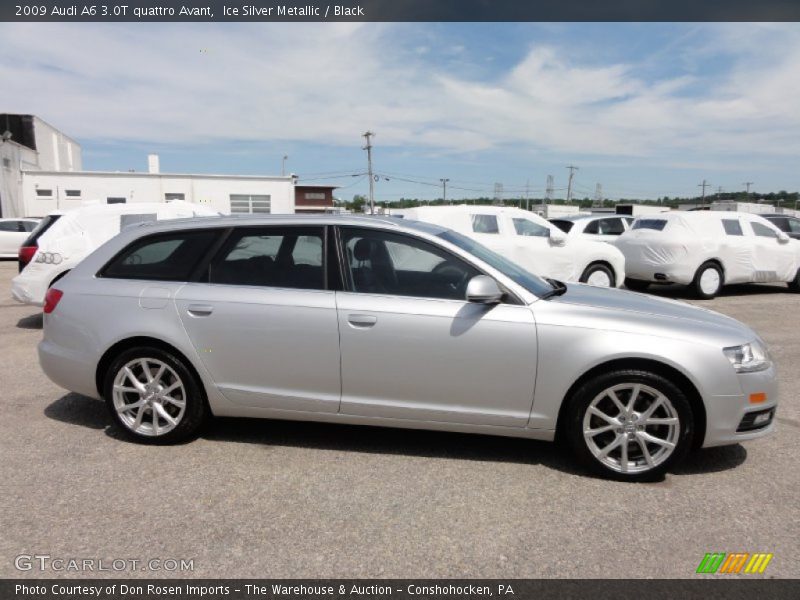 Ice Silver Metallic / Black 2009 Audi A6 3.0T quattro Avant