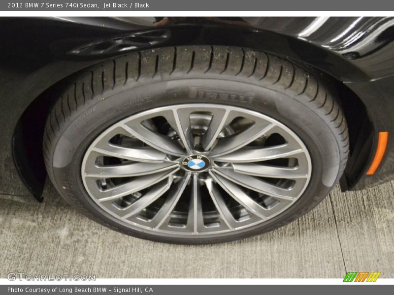 Jet Black / Black 2012 BMW 7 Series 740i Sedan