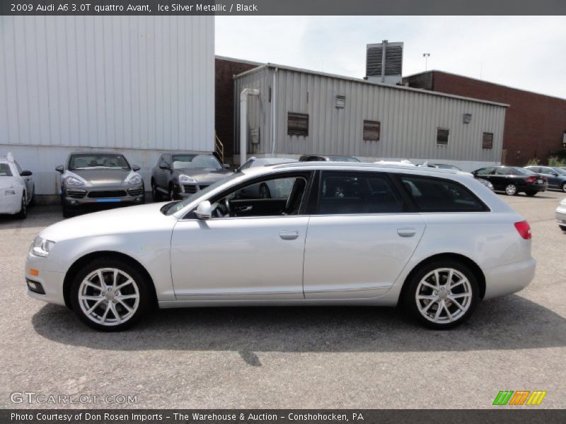 Ice Silver Metallic / Black 2009 Audi A6 3.0T quattro Avant