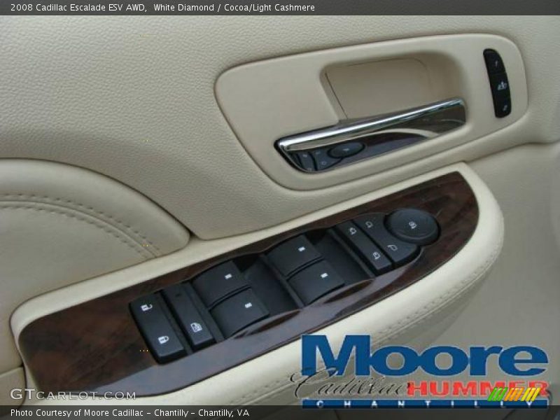 White Diamond / Cocoa/Light Cashmere 2008 Cadillac Escalade ESV AWD