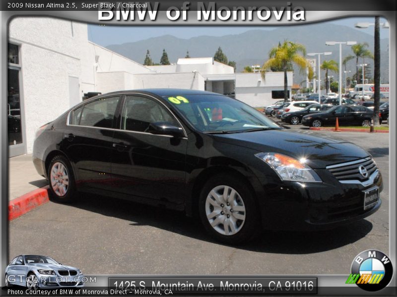 Super Black / Charcoal 2009 Nissan Altima 2.5