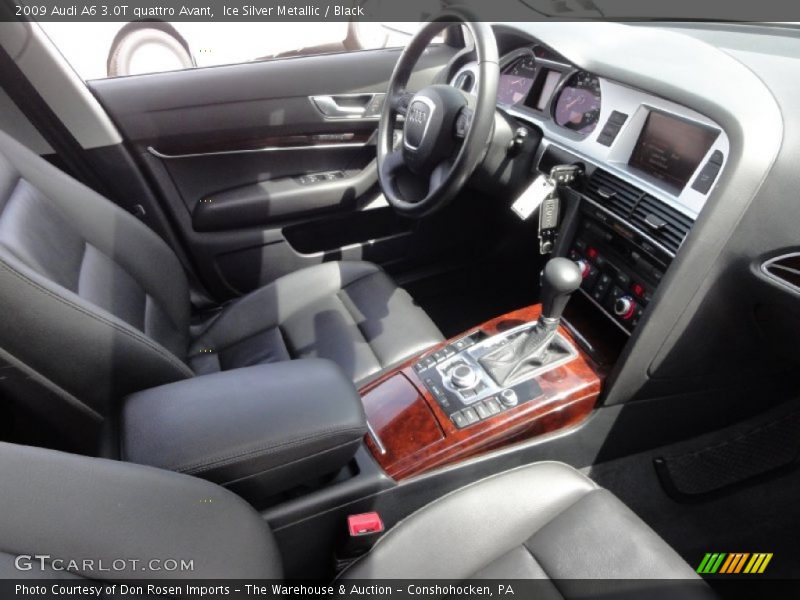 Ice Silver Metallic / Black 2009 Audi A6 3.0T quattro Avant