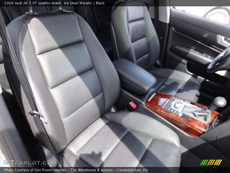 Ice Silver Metallic / Black 2009 Audi A6 3.0T quattro Avant