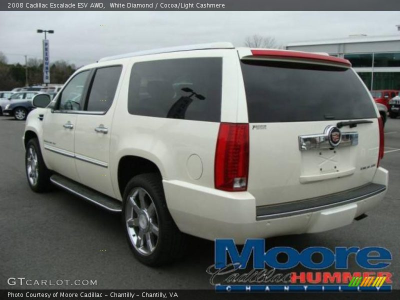 White Diamond / Cocoa/Light Cashmere 2008 Cadillac Escalade ESV AWD