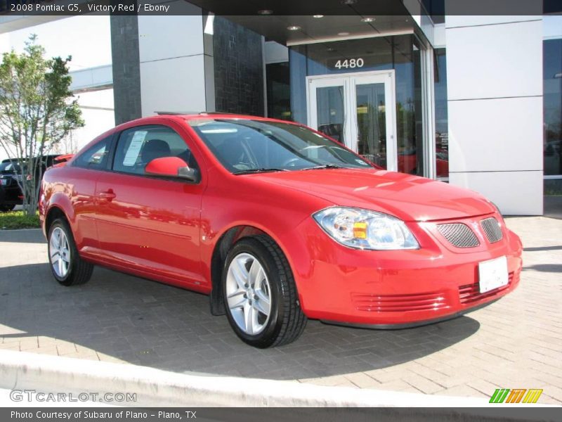 Victory Red / Ebony 2008 Pontiac G5
